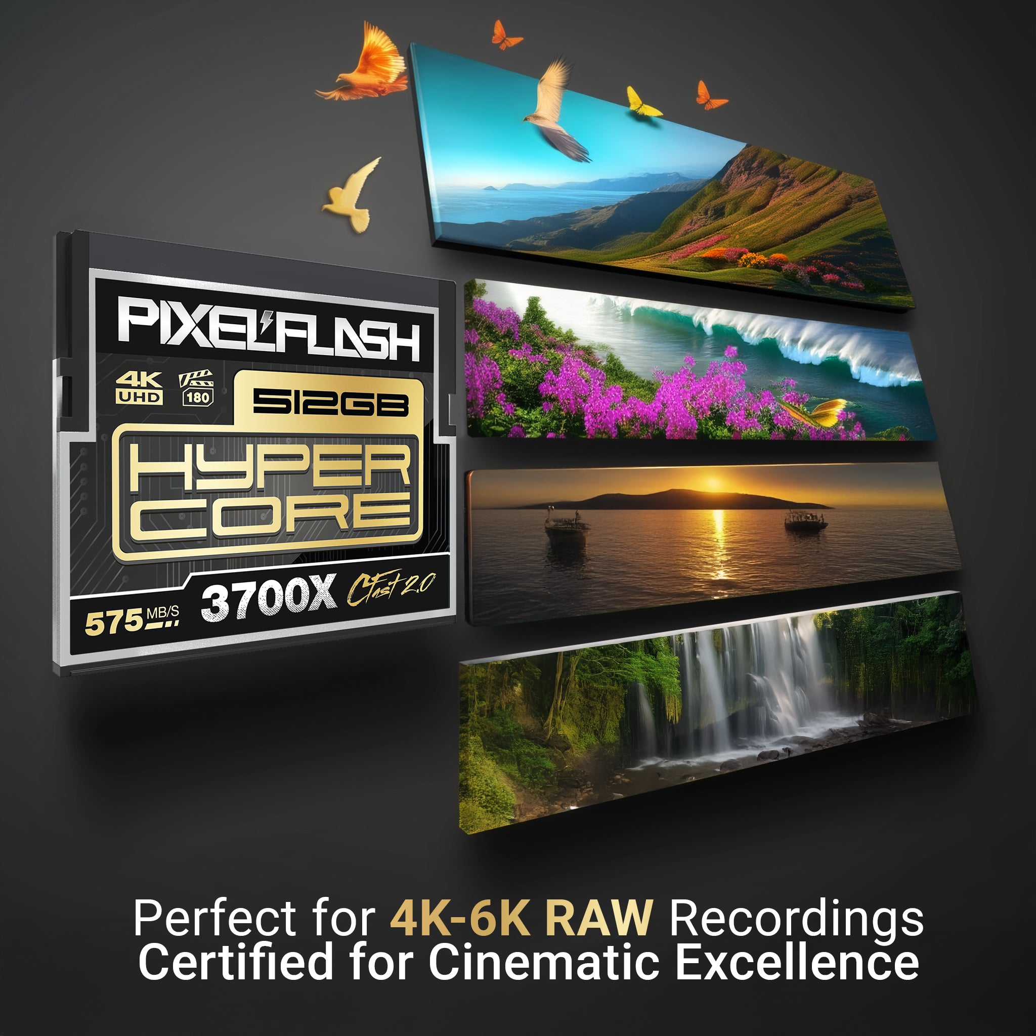PixelFlash CFast 2.0 HyperCore Card - 512GB