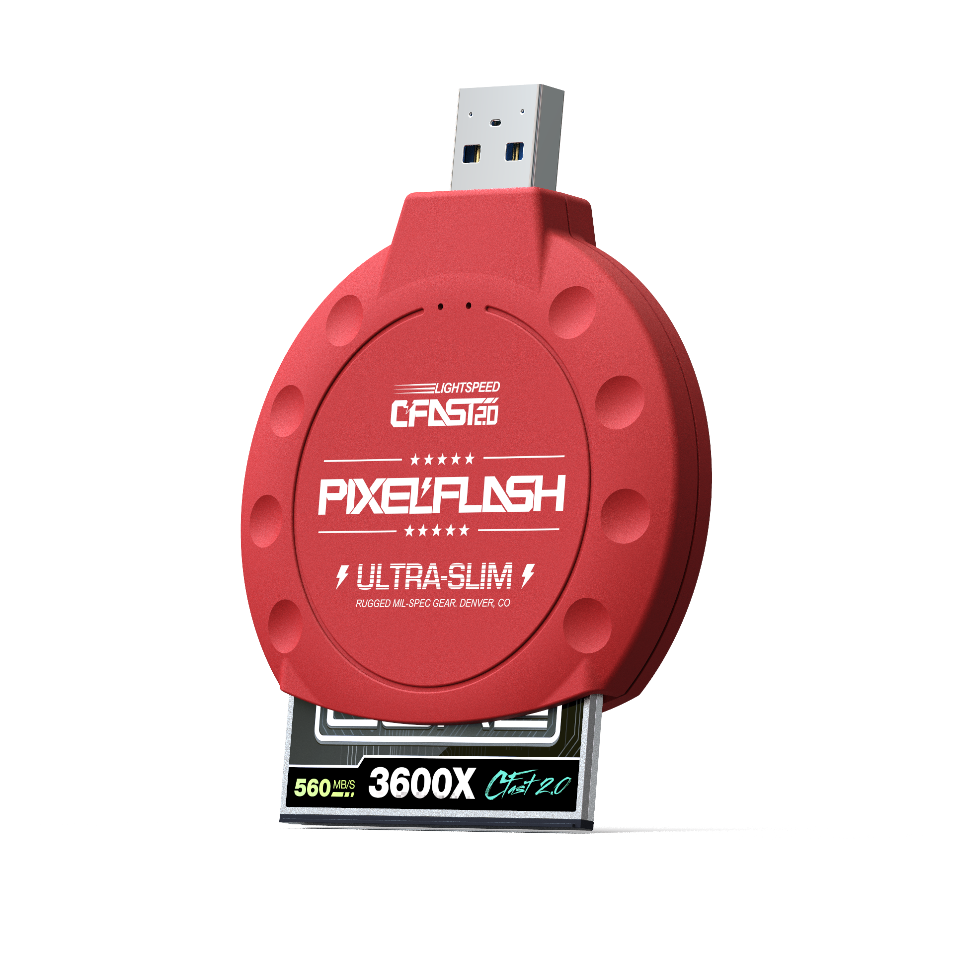 CFast Card Reader Classic - Red