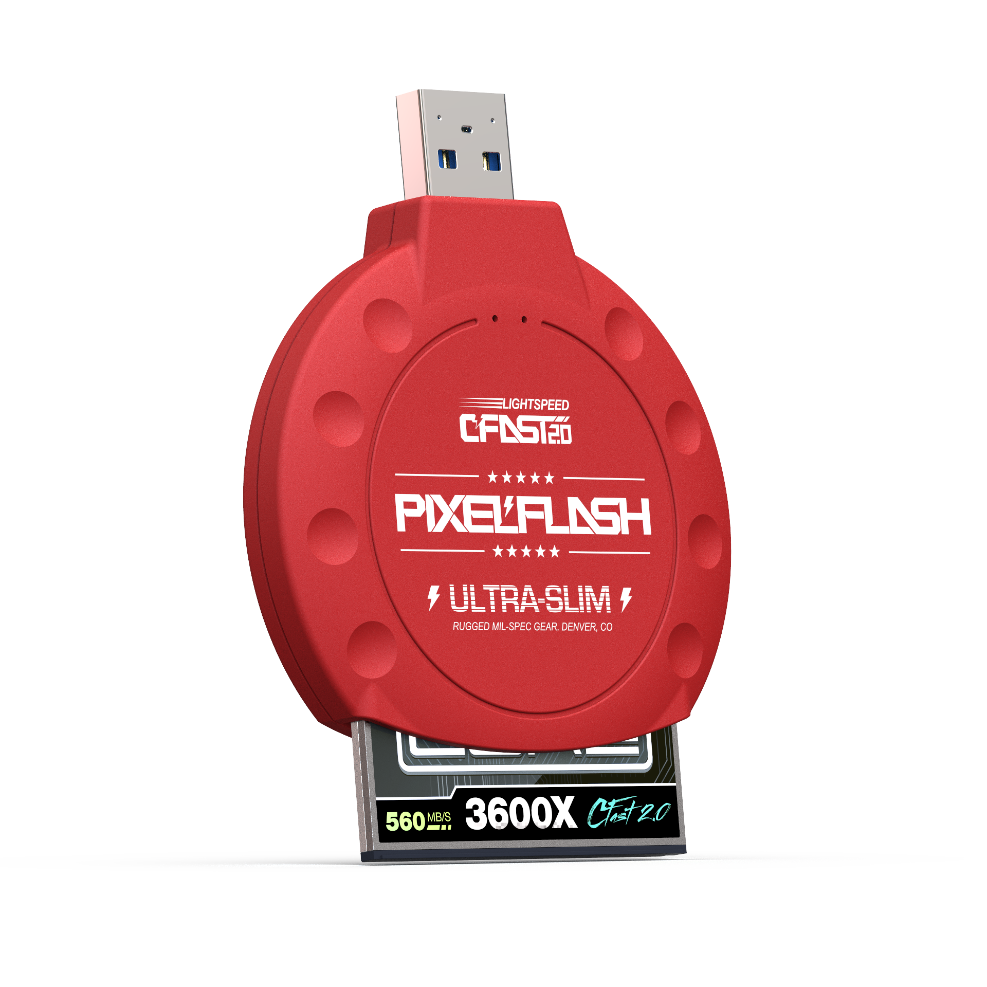 CFast Card Reader Classic - Red