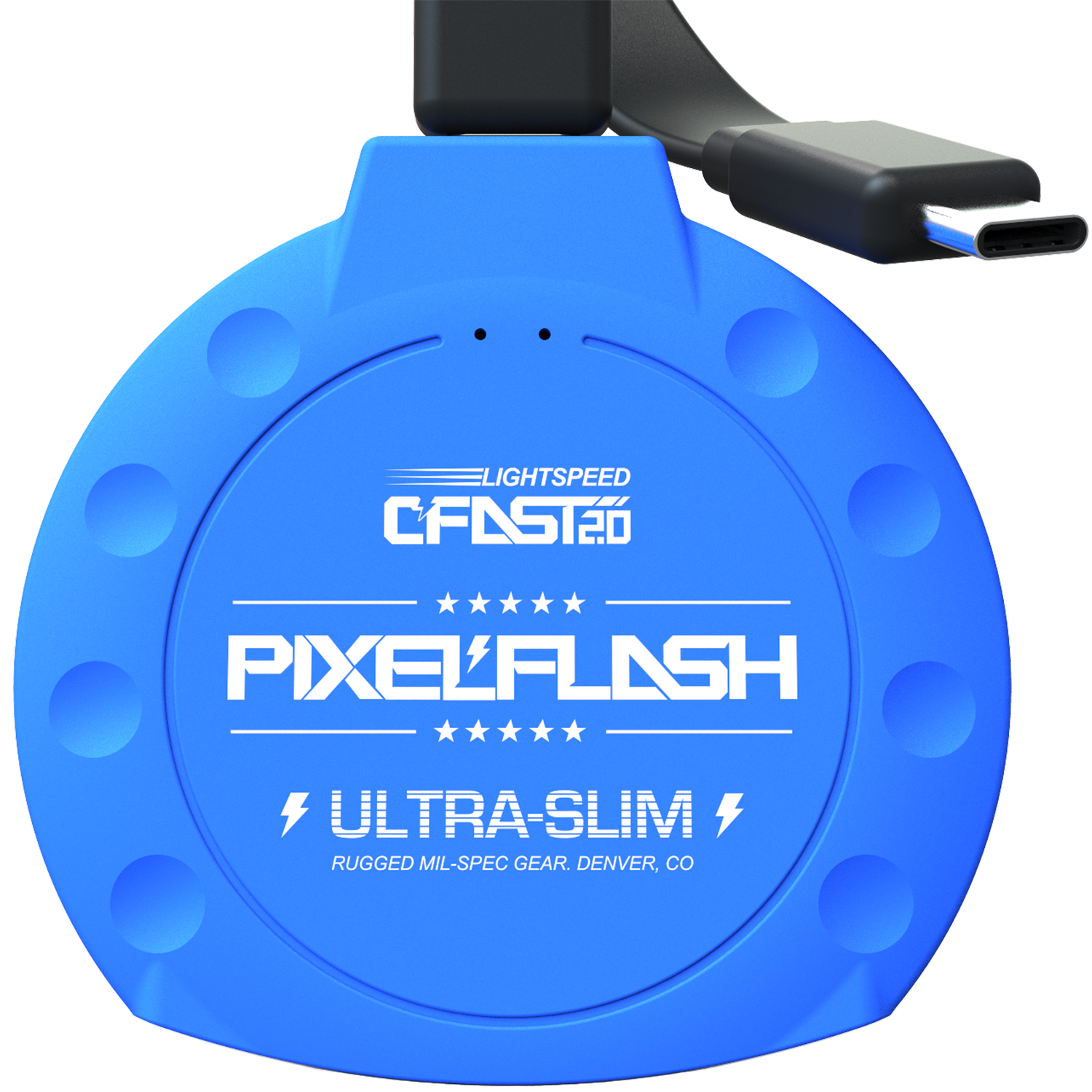 CFast Card Reader with USB-C Cable - Blue