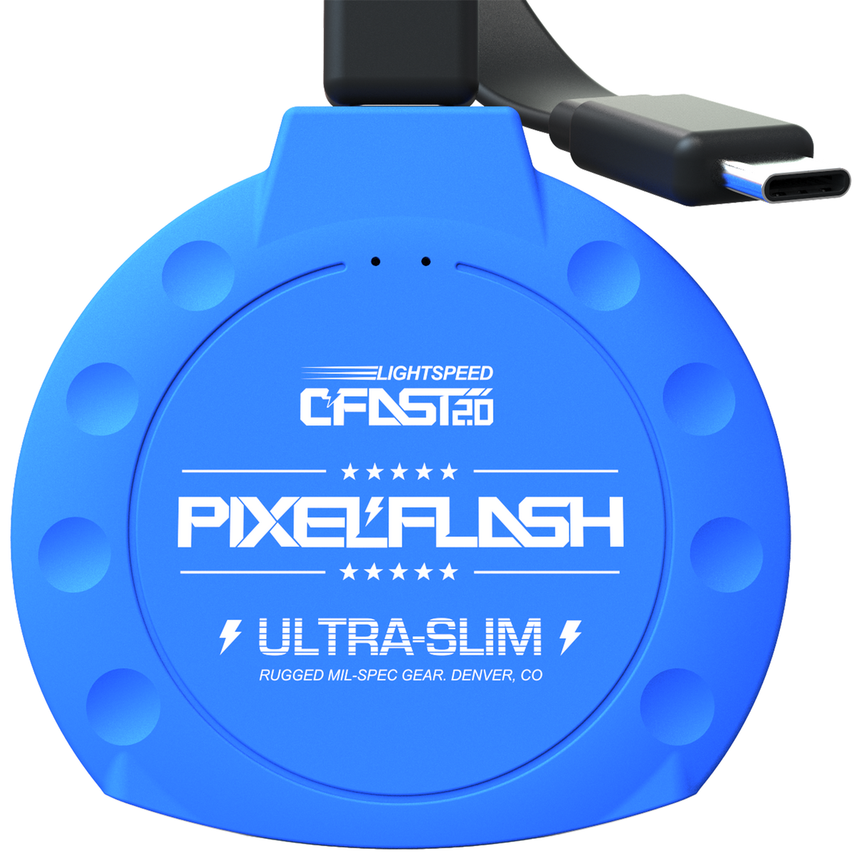CFast Card Reader with USB-C Cable - Blue