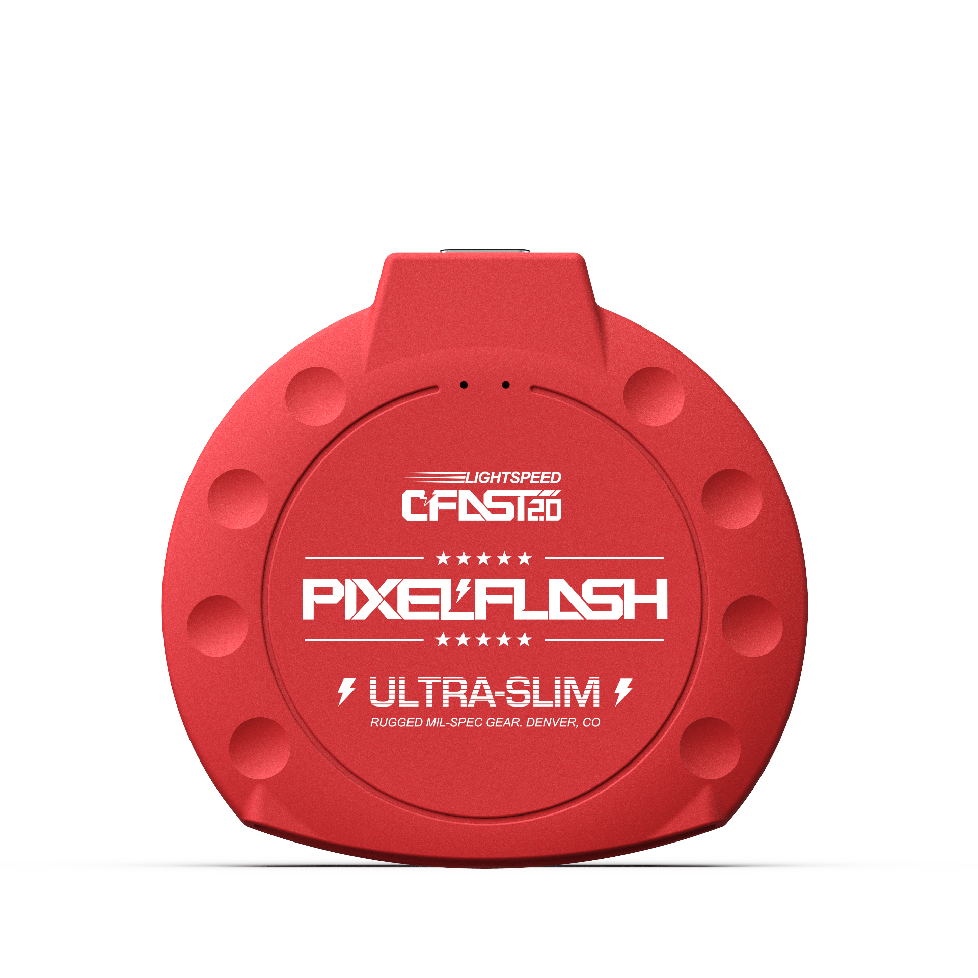 CFast Card Reader with USB-C Cable - Red