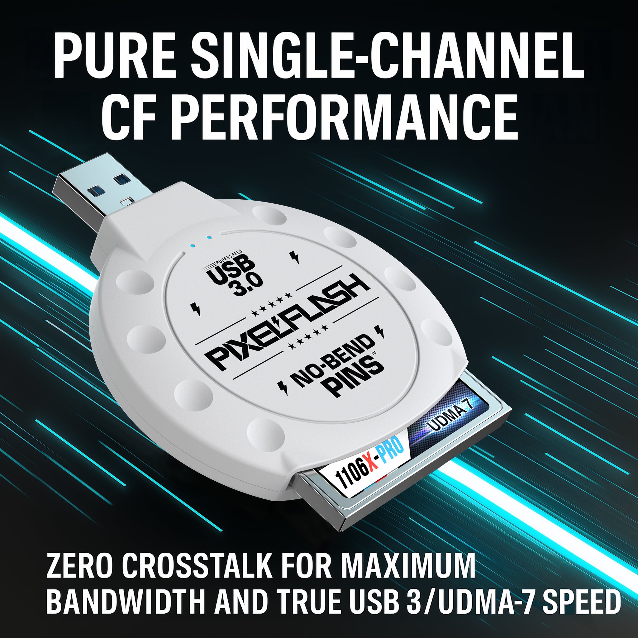 CF Card Reader Classic - White