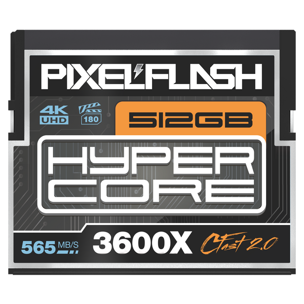 512GB HyperCore 3600X CFast 2.0 Memory Card
