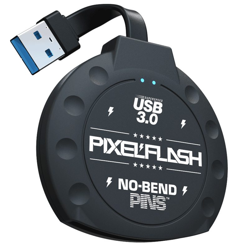 No-Bend Pins™ 1" Cabled | USB 3 | CF Reader
